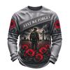 Men's Knit Crewneck Long Sleeve Shirt for Casual or Everyday Wear