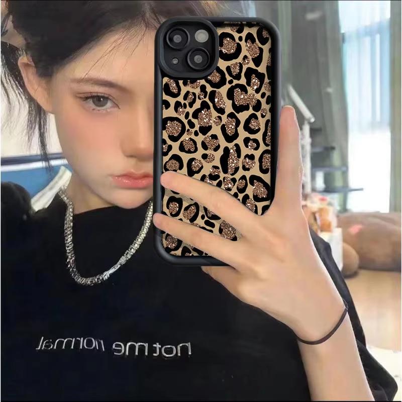 INS Leopard Print Phone Case for Samsung Galaxy S25 S24 S23 S22 S21 S20 Ultra Plus FE A15 A35 A54 A55 Soft TPU Cover