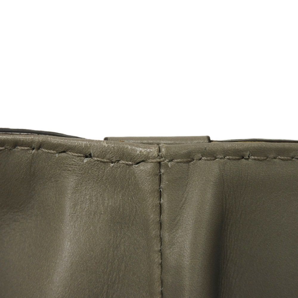 Used Guccissima Scarlet Tote Bag 269953 7924, Double G Embossed, Calfskin, Interlocking G Studs, 9539 GG Shima Gray,