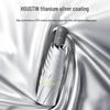 ZUODU Automatic Three-Fold Double-Layer Titanium Silver Sunshade Umbrella