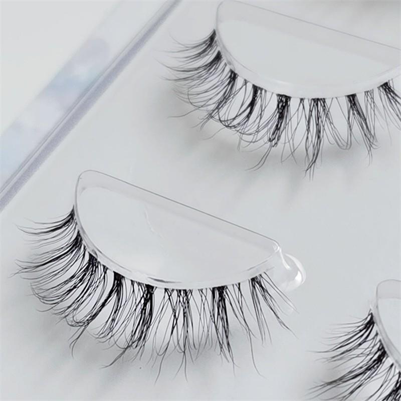 

Ресницы 5D из искусственной норки: Натуральный растрепанный стиль, прозрачная тонкая лента, многослойный, 3 пары, 14 стилей.