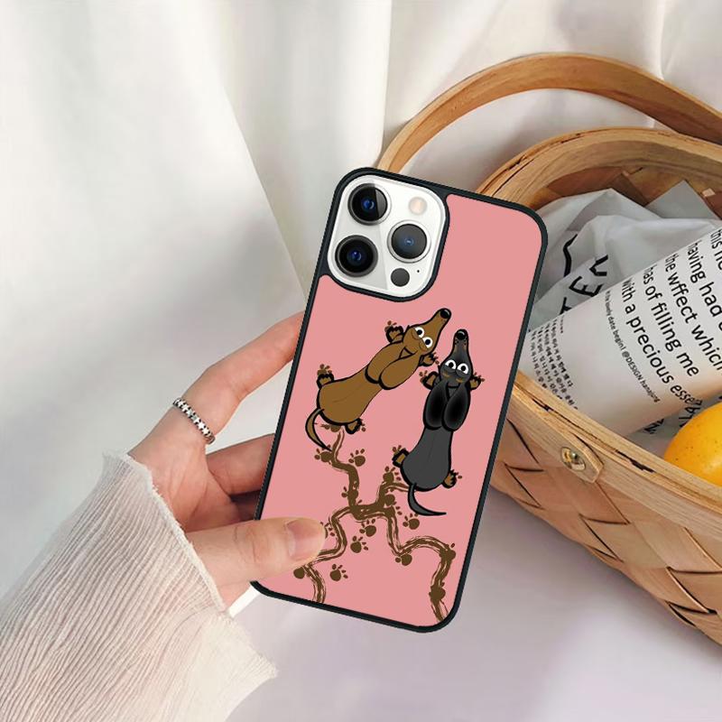 

Sausage Dog Dachshund Art Phone Case For iPhone 17 Air 16 15 14 11 12 13 Pro MAX Plus coque Cover Shell iPhone 11pro max