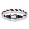 Stainless Steel Fred Horseshoe Buckle Nylon Rope Hand Rope Men and Women Couple Casual Trendy Color