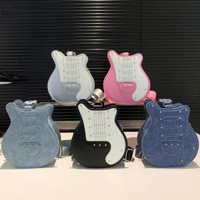 Purses&Handbags For Women Luxury Designer Leather Crossbody Shoulder Bag Guitar Shaped Novelty Chest Bag High Quality Sling Bags