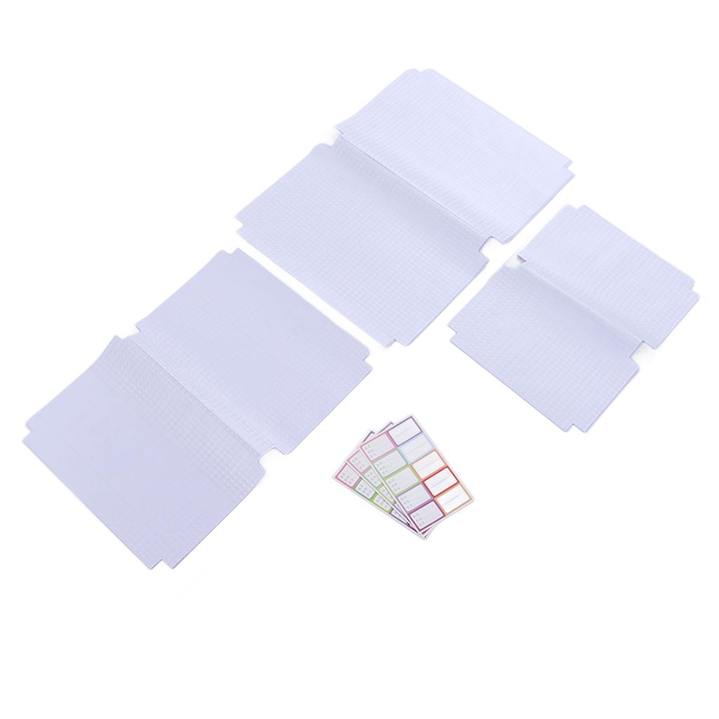 30 Pcs Book Cover Transparent Clear Frosted Integrated Waterproof Scratch Resistant Student