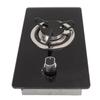 RV Gas Range Stove 1 Burner Cooktop 1.8Kw Power Stepless Adjustable Fire Tempered Glass for Yacht