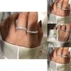Starry Fashionable Silver River Ring For Women With Eyecatching Shimmer In Adjustable Design