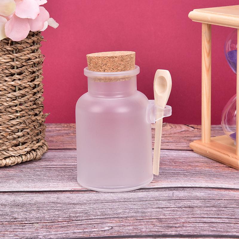 1Pcs Plastic Empty Bath Salt Bottle Cream Cosmetic Jar Cork Jar Container Cork