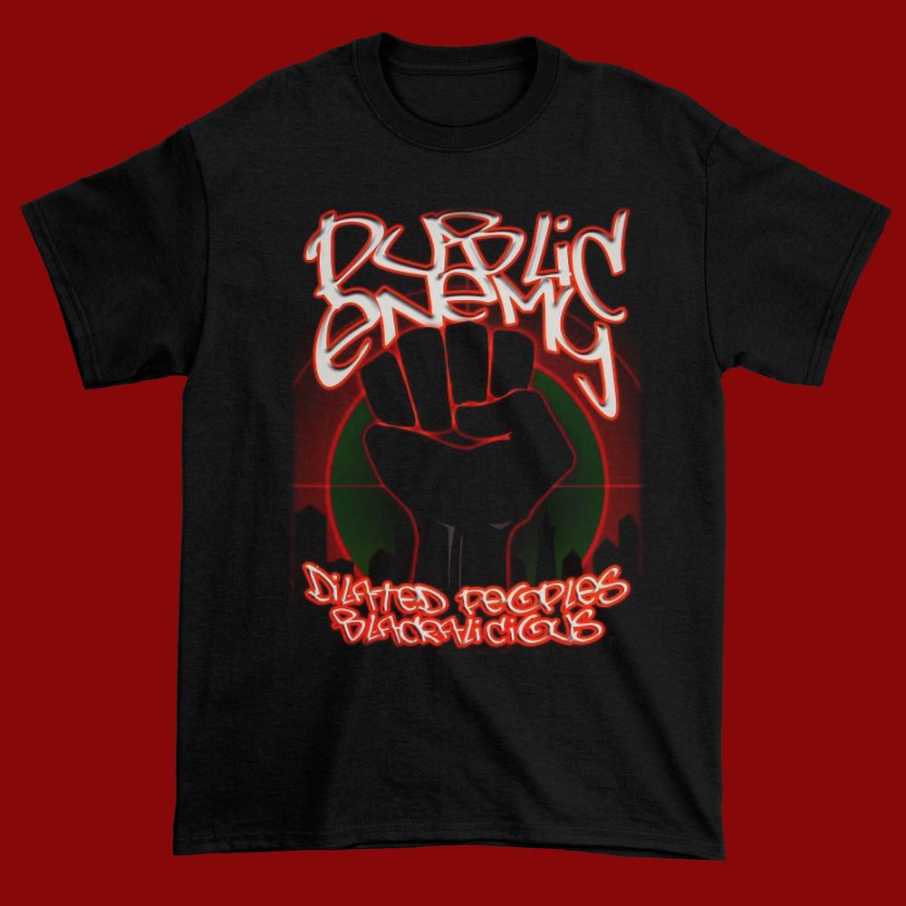 Rare Public Enemy Hip Hop Tee Shirt  Black All Size Gift Fans ND687 Unisex T-Shirt S