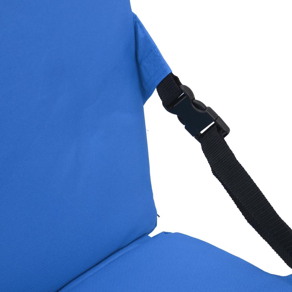 Portable Foldable Chair With Backrest Comfortable Stadium Seat Cushion For Outdoor Camping Beach