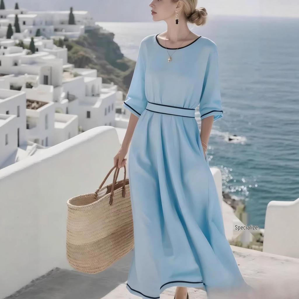 Elegant European & American Summer 2026 Cross-Border Long Dress