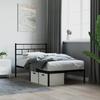 VidaXL Metal Bed Frame with Black Headboard 90x200 Cm 355652