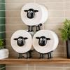 3D Printed Adorable Sheep-Shaped Toilet Paper Holder - Perfect for Bathroom Decor, Freestanding Plastic Design, Ideal Gift