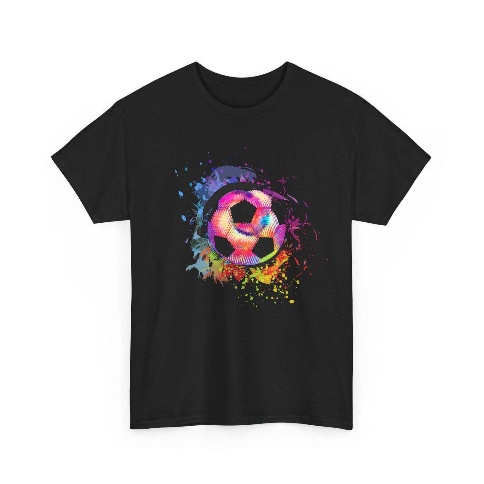 Soccer Ball T shirt, Sport Soccer Lovers Soccer Players Tie Dye Shirt XL