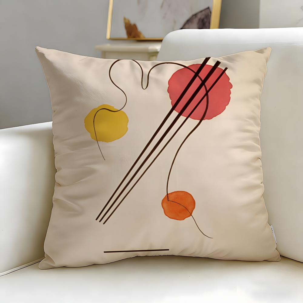 Classic Painter Wassily Kandinsky Cushion Cover Soft & Easy-Wash Pillow Case – Versatile for Couch, Bed, Travel and Office