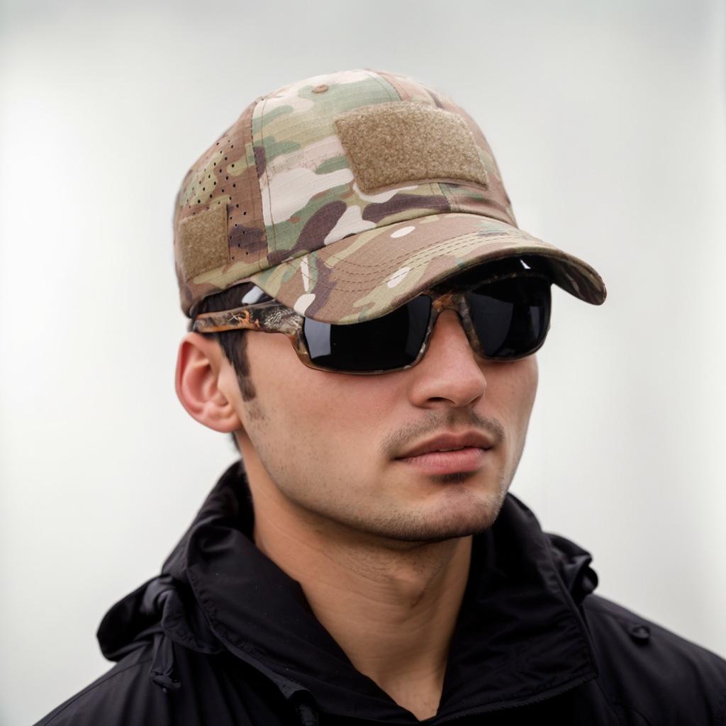 Men's Camouflage Breathable Mesh Baseball Cap for Outdoor Sports, Fishing & Duckbill Style