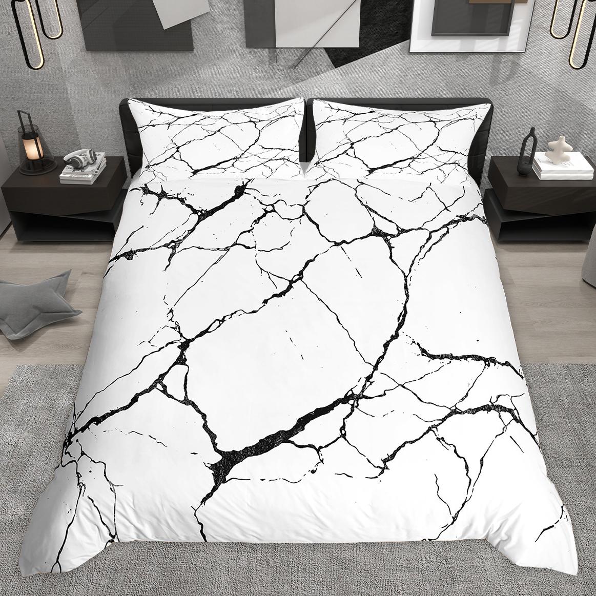 

Homewish Watercolor Marble Duvet Cover Set, Aesthetic Marbling Quilt Cover Set, Modern Abstract Artwork Bedding Set DE XS 100x135cm 2pcs&set