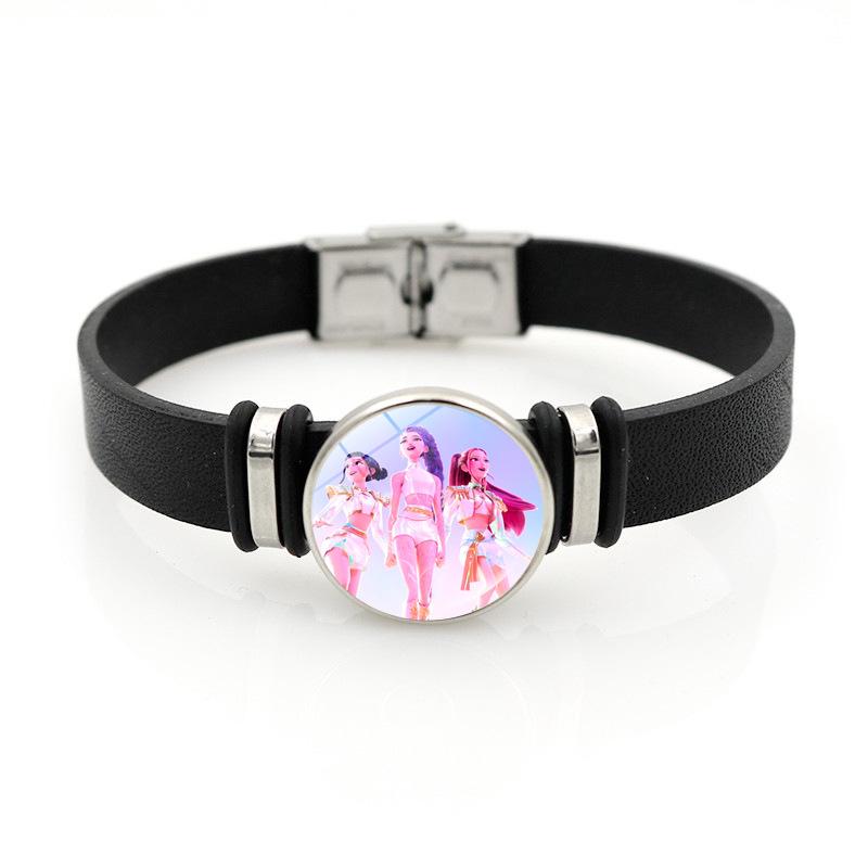 Demon Hunters Leather Bracelets Jewelry Versatile for Men and Women