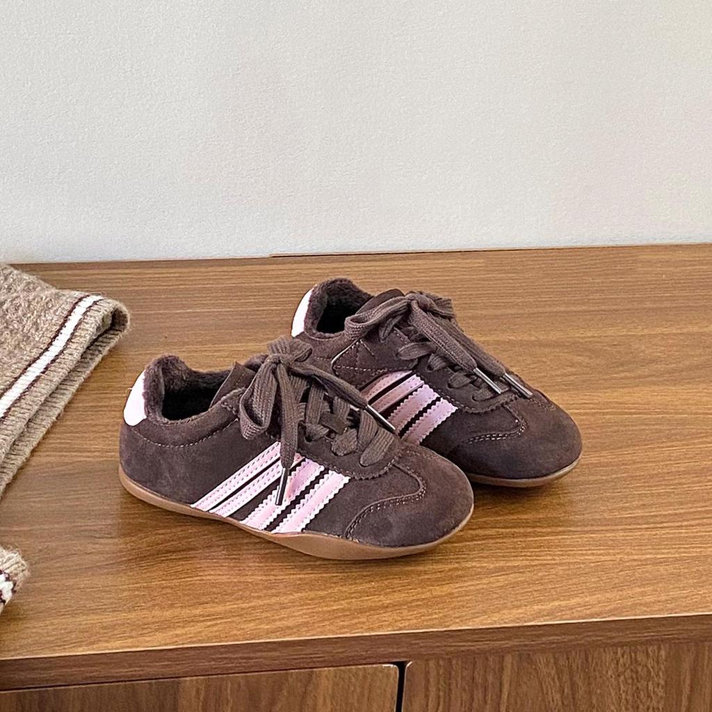 Girls' Winter 2025 Casual German Sports Shoes - Stylish, Plus Velvet, Warm, Anti-slip Skate Shoes