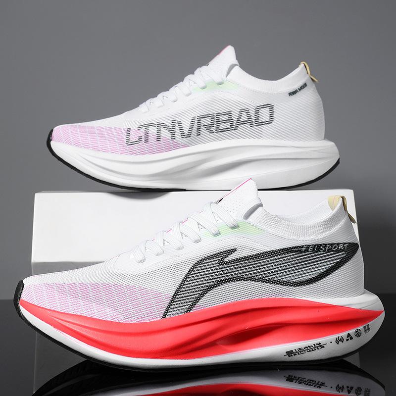 5E bėgimo bateliai sporto treniruotėms bėgimo bateliai vyriški amortizuojantys didelio atšokimo anglies plokštelės lenktyniniai bateliai