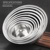 MOLUONA Stainless Steel Kitchen Prep Bowl - 22cm