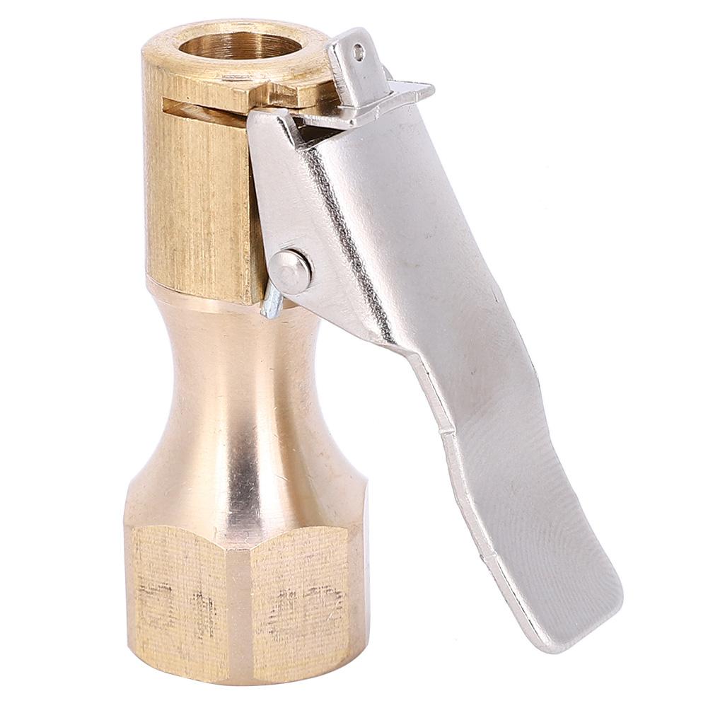 2PCs 1 4 Inch Internal Thread Pump Nozzle All Copper Clip Air Chuck Valve Clip Connector Bicycles Accessory(1 4 Inch )