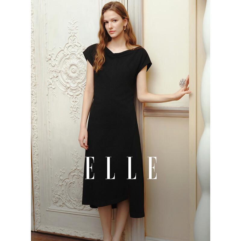 

Женское платье-миди с запахом и разрезом от бренда ELLE M