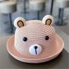 Cute Dinosaur Baby Straw Hat Summer Kids Sun Protection Beach Bucket Cap Boys Girls Super Cute Sun Hat