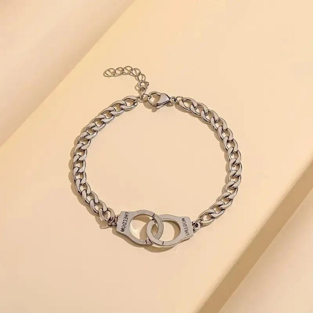 Bohemian Style coppery Handcuff Bracelet, Adjustable Chain Link Casual Accessory, Daily Wear, Special Gift for Women