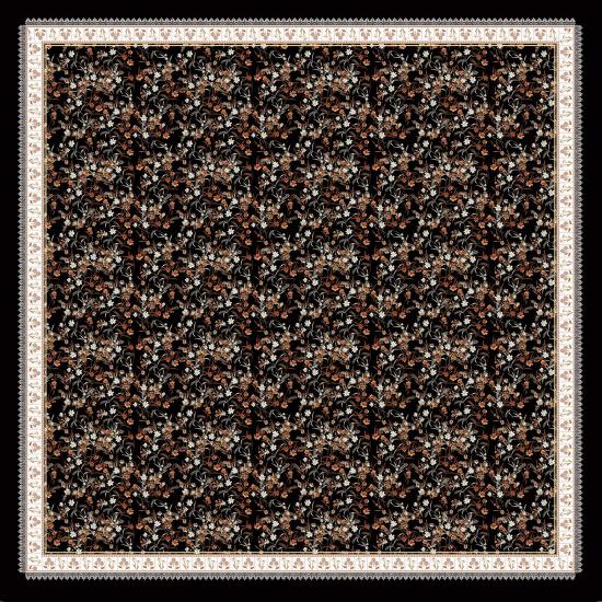 114*114cm Übergroß Bedruckter Blumenschal Kopftuch Kopftuch Haar Schlafbandanas Baumwollgefühl Quadratischer Schal