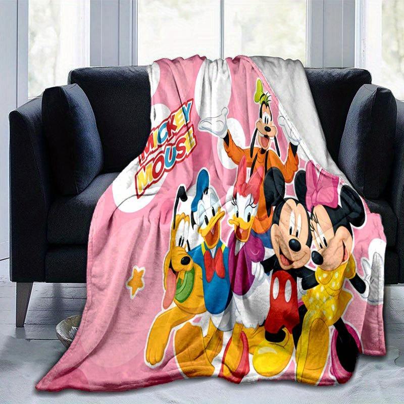 

Mickey and Minnie Throw Blanket - Soft, Lightweight & Warm for Couch, Bed, Outdoor Use - Perfect Birthday Gift 130x150cm