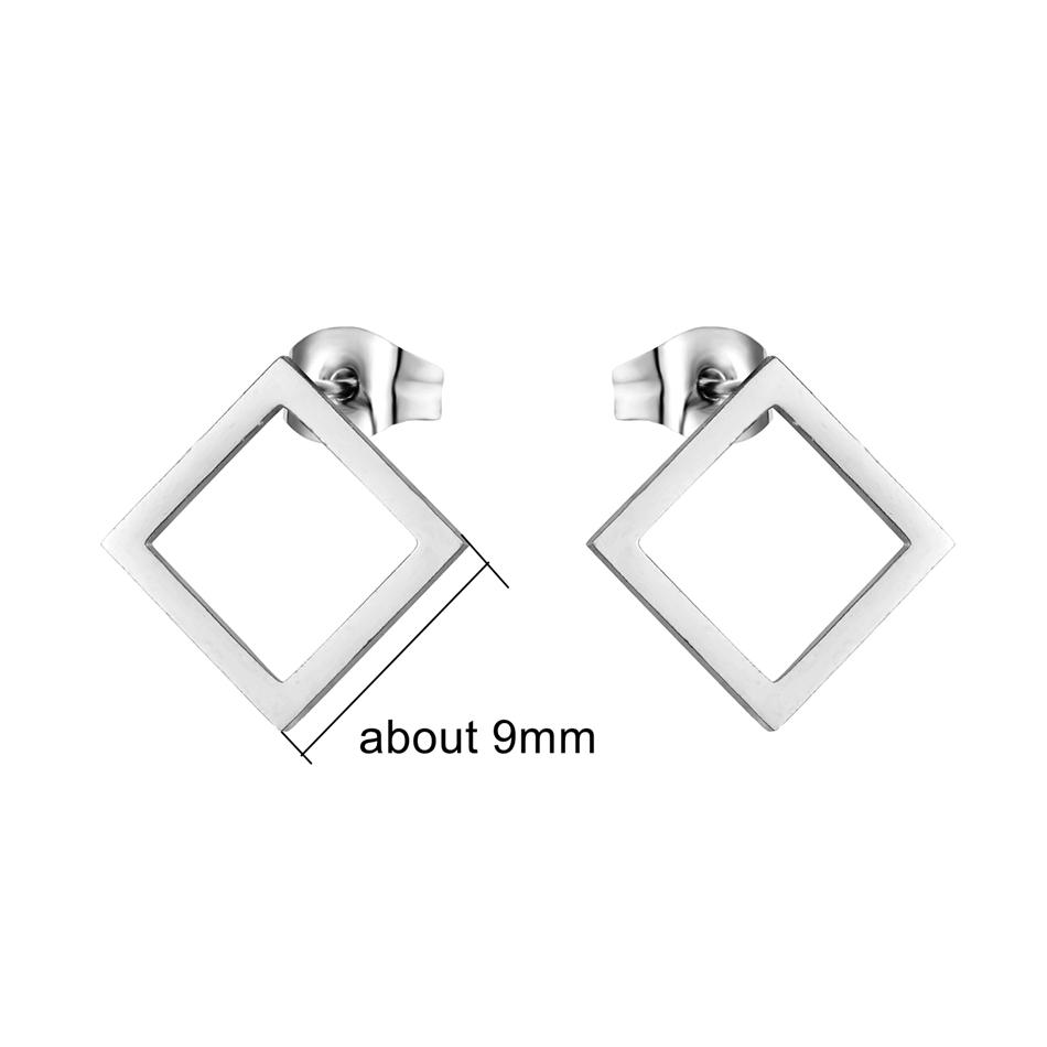 

12 пар простых геометрических серег оптом: круглые, квадратные, в виде звезды, молнии, 8 стилей, набор серег-гвоздиков из нержавеющей стали для женщин с цирконом