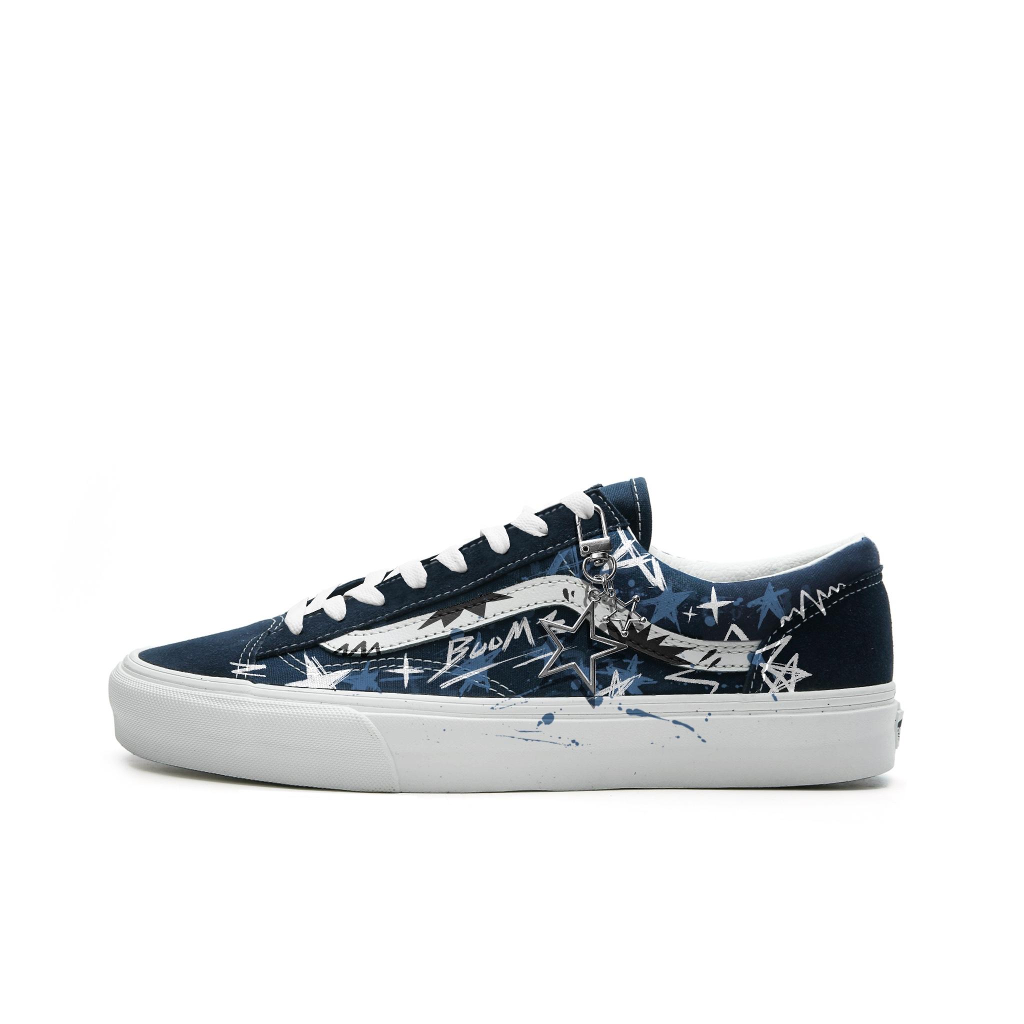 

Vans Style 36 Abrasion Resistant Low top Skateboard Shoes Unisex Blue VN0A3DZ3RFL(Team613-) 35