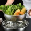 2 Styles Stainless Steel Multi-Purpose Rice Sieve with Handles Vegetables Fruits Washing Drainer Colander Home Kitchen Supplies