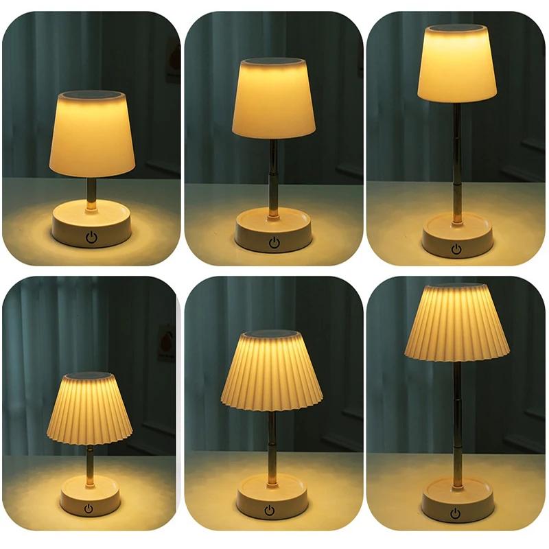 Bedside Room Table Light Wooden Night stand Warm Light Reading Light Bedroom Night Lights Electric Power Home Decor Desk Light