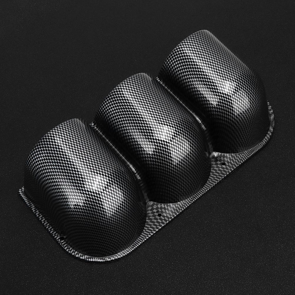 52mm 2in 3‑Hole Triple Gauge Mount Holder Carbon Fiber Style Auto Car Dash Meter Pod