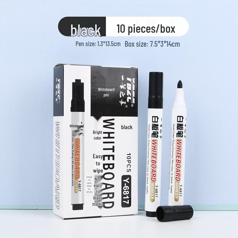 

Стираемые маркеры для белой доски большой емкости для детей и офиса - на водной основе, не выцветающие, черный/красный/синий