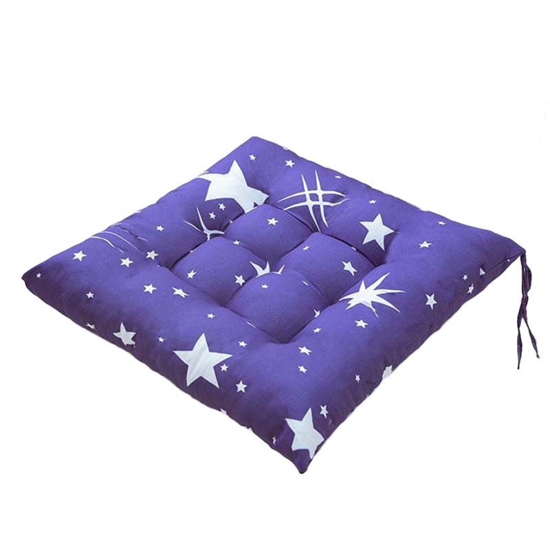 1PC Seat Padded Outdoor Sofa Cushions Indoor Pillow Square Linen With Anti-skid Strap Chair Cushion Printed