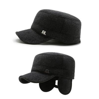 Winter Hidden Earflap Wool R-English Warm Hat