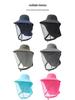 Men's Large Brim UV-Blocking Fishing Hat with Insect-Proof Net