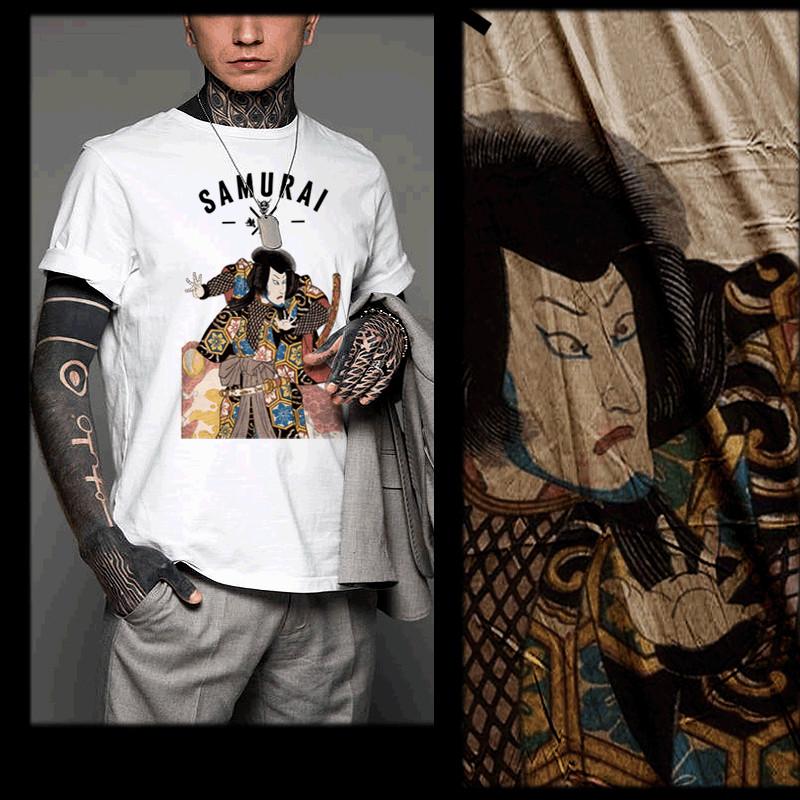 

Samurai T-Shirt Bushido Code Japanese Warrior Sword stance Katana Kanji S