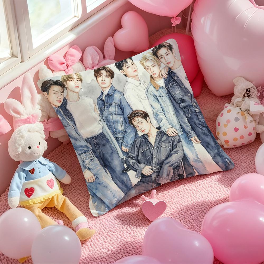 Kpop GGGGOT Cushion Cover Pattern Printed Pillowcase for Living Room Sofa Cushion Cover  Bedroom Decor