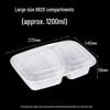 BOUSSAC Thickened Compartmented Microwaveable Disposable Lunch Box