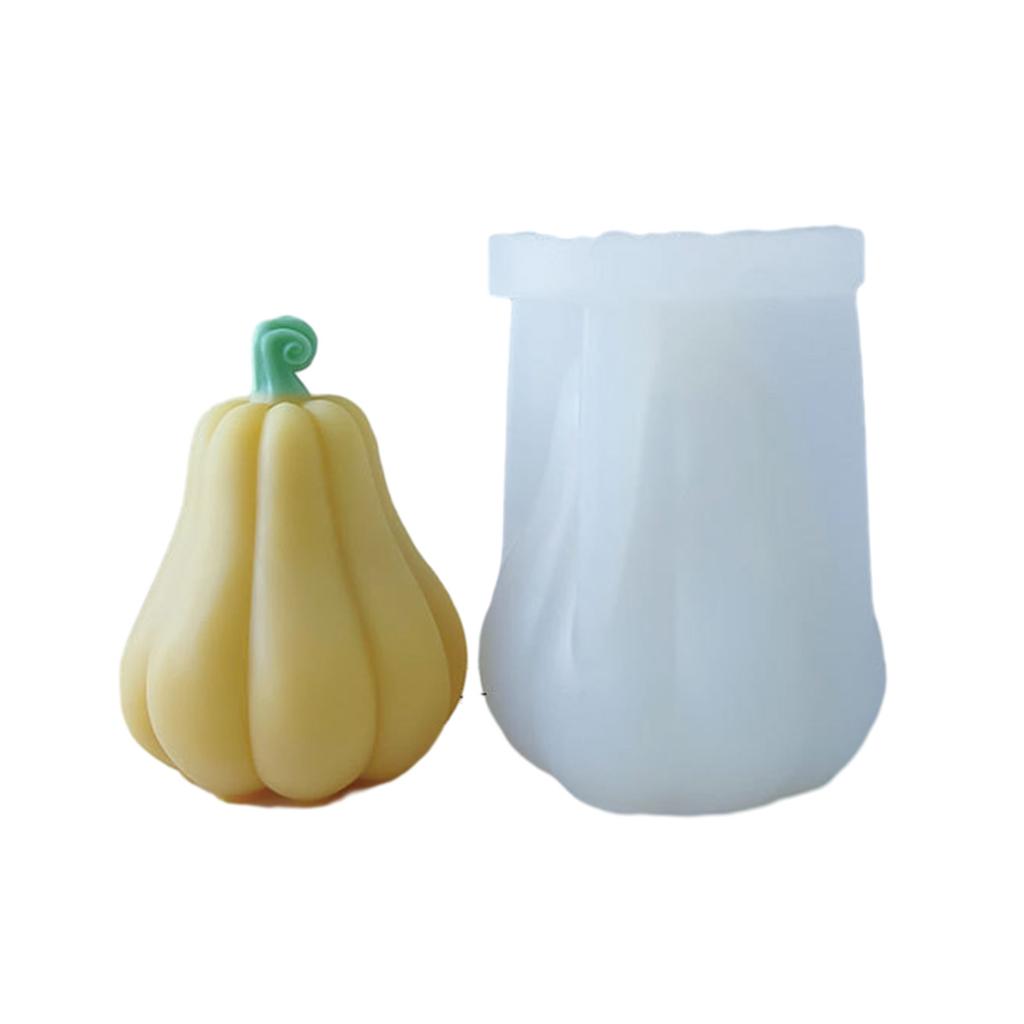 Unique Pumpkin Shaped Wax Mould 3D Silicone Mold Cake/Soap Casting Molds Candle Molds Ornament Gifts for DIY Enthusiasts