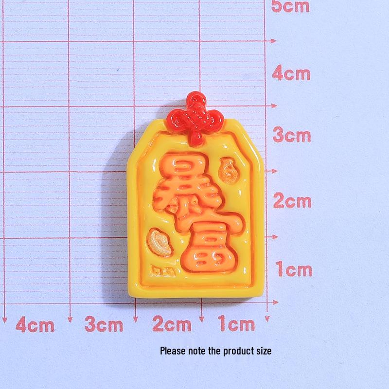 Handmade Resin Accessories: DIY Peace  Luck Character Phone Case  Hair Clip