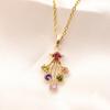 Colorful Geometry Modeling Pendant Necklaces for Women 2025 New Fashion Wedding Party Necklace Jewelry Accessories