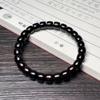Ethnic Style Green Sandalwood Straight-cut Barrel Beads Bracelet Handmade Boutique Sandalwood Small Bracelet Men's and Women's Wenwan Single Circle