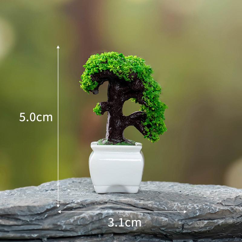 Domeček pro panenky Mini Simulovaný model zelených rostlin Diy Domeček pro panenky Domácí zahrada Venkovní výzdoba