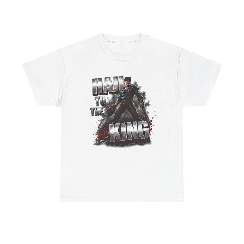 Hail to the King Unisex T-Shirt| Army of darkness evil dead Ash Williams Graphic Tee M
