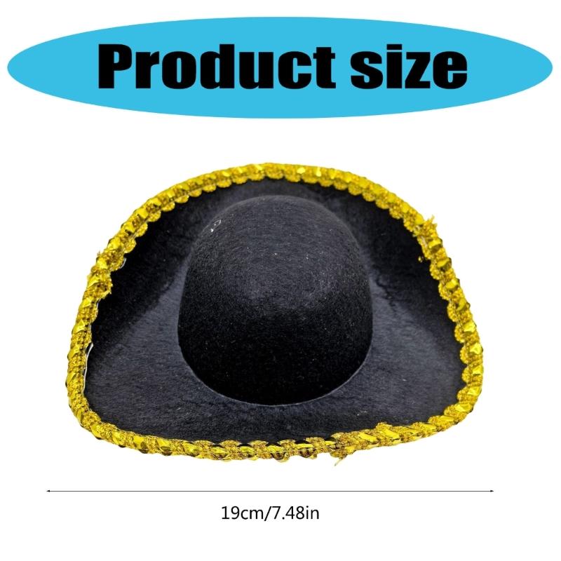 Cappello da Pirata Costume da Pirata Cappelli Accessori da Pirata Divertente Cappello da Festa per Travestimento Halloween Cosplay Accessori per Costumi